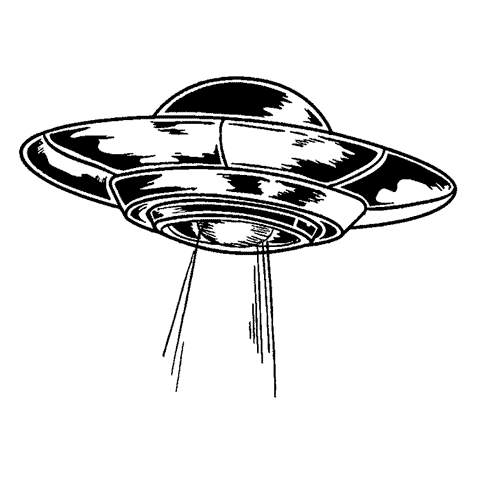 Flying Saucer with Beam 1720E