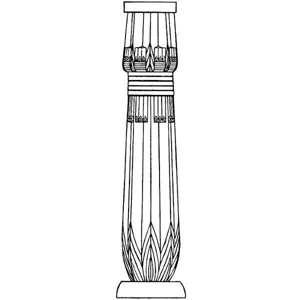 Papyrus Bud Column 1430K