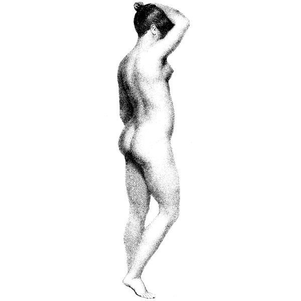 Standing Nude 1458O
