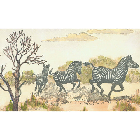Running Zebras Large 1148O
