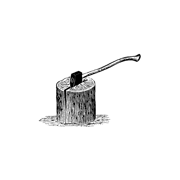 Ax in Stump 214C