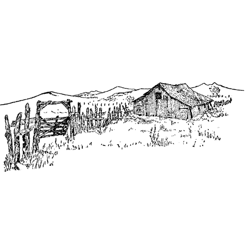 Barn with Fence 93J