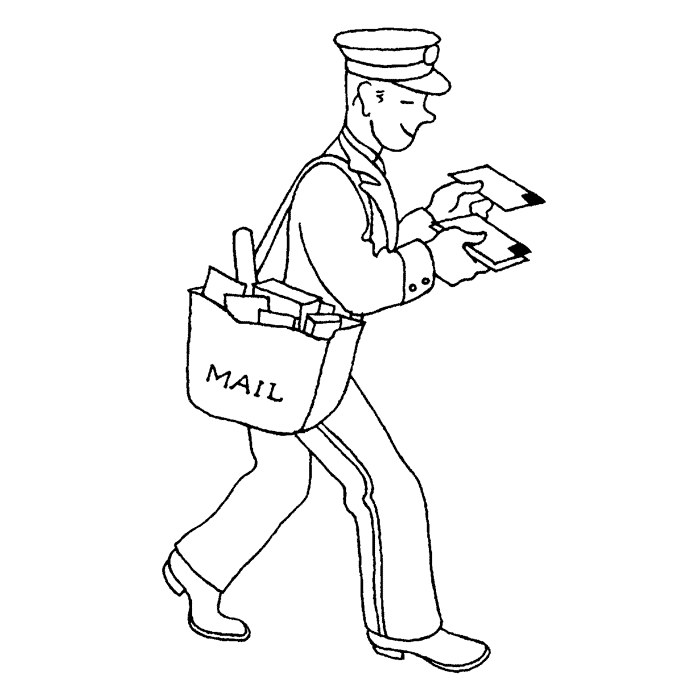 Cheerful Mailman 1584I