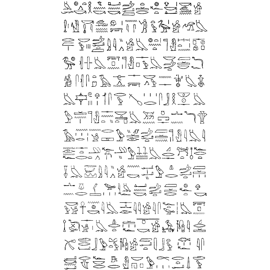 Hieroglyphs 747O