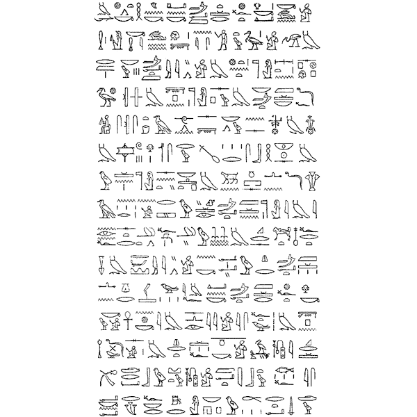 Hieroglyphs 747O