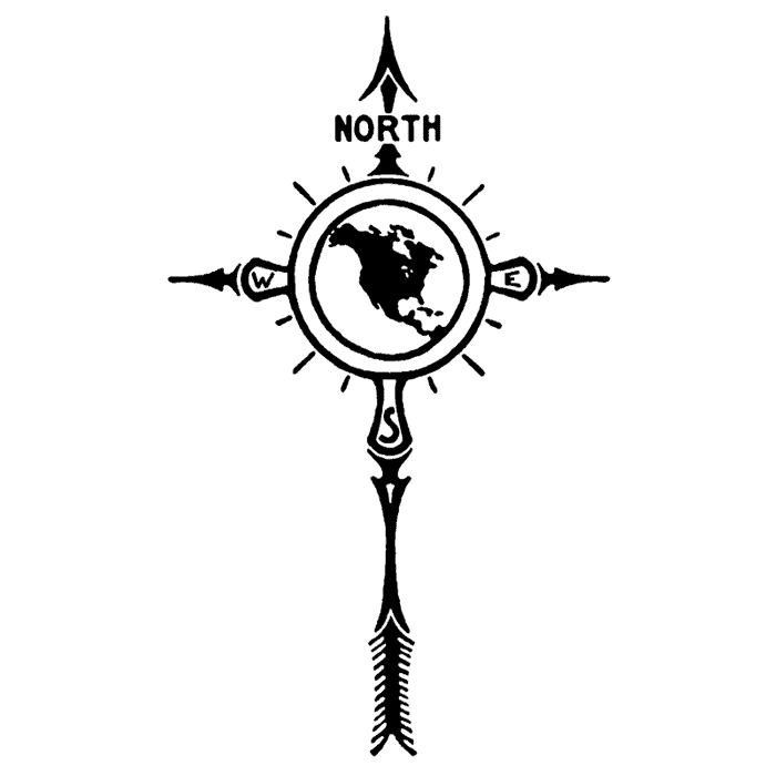 Long Compass Rose 1718I