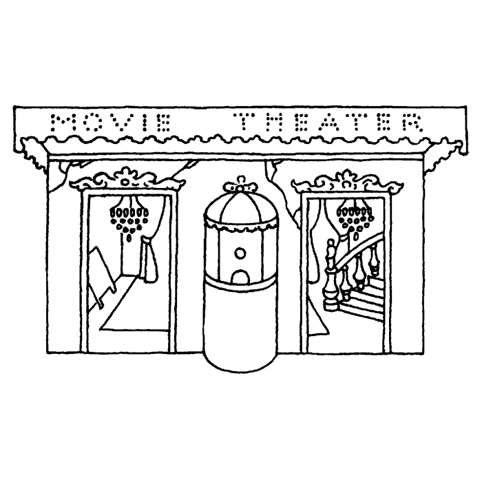 Movie Theater Buidling 1594I