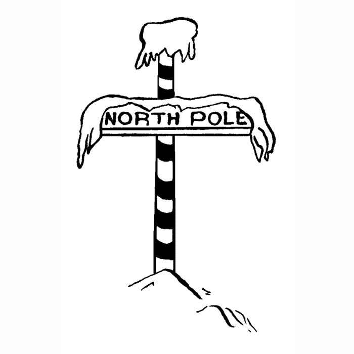 North Pole Sign 1755F