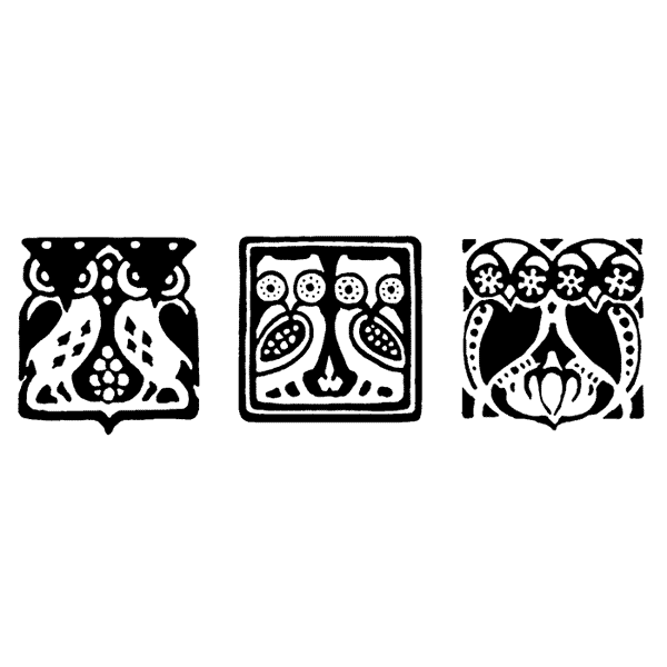 Owl Motif 1599J