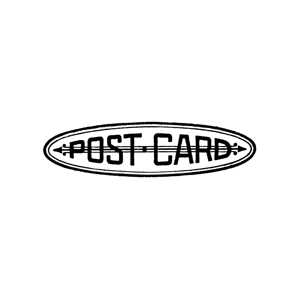 Post Card Oval 1415E