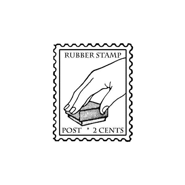 Rubber Stamp Post 1228F