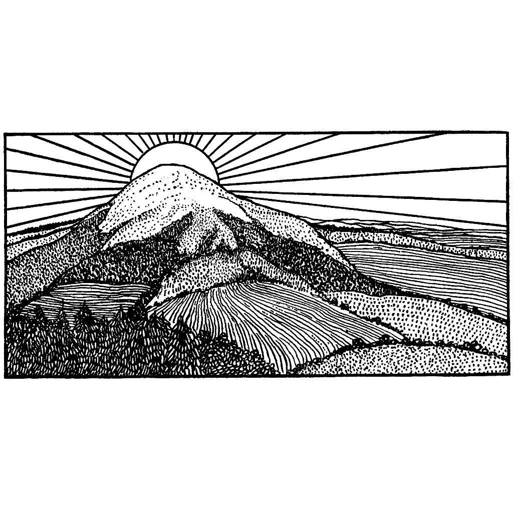 Sunset Over Mountain 588M